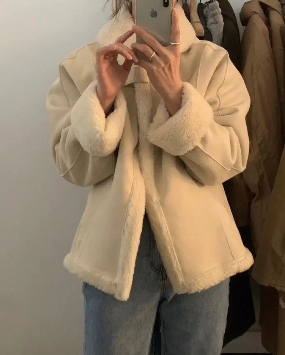 オブジェ objet アイリス ムートン アイボリー