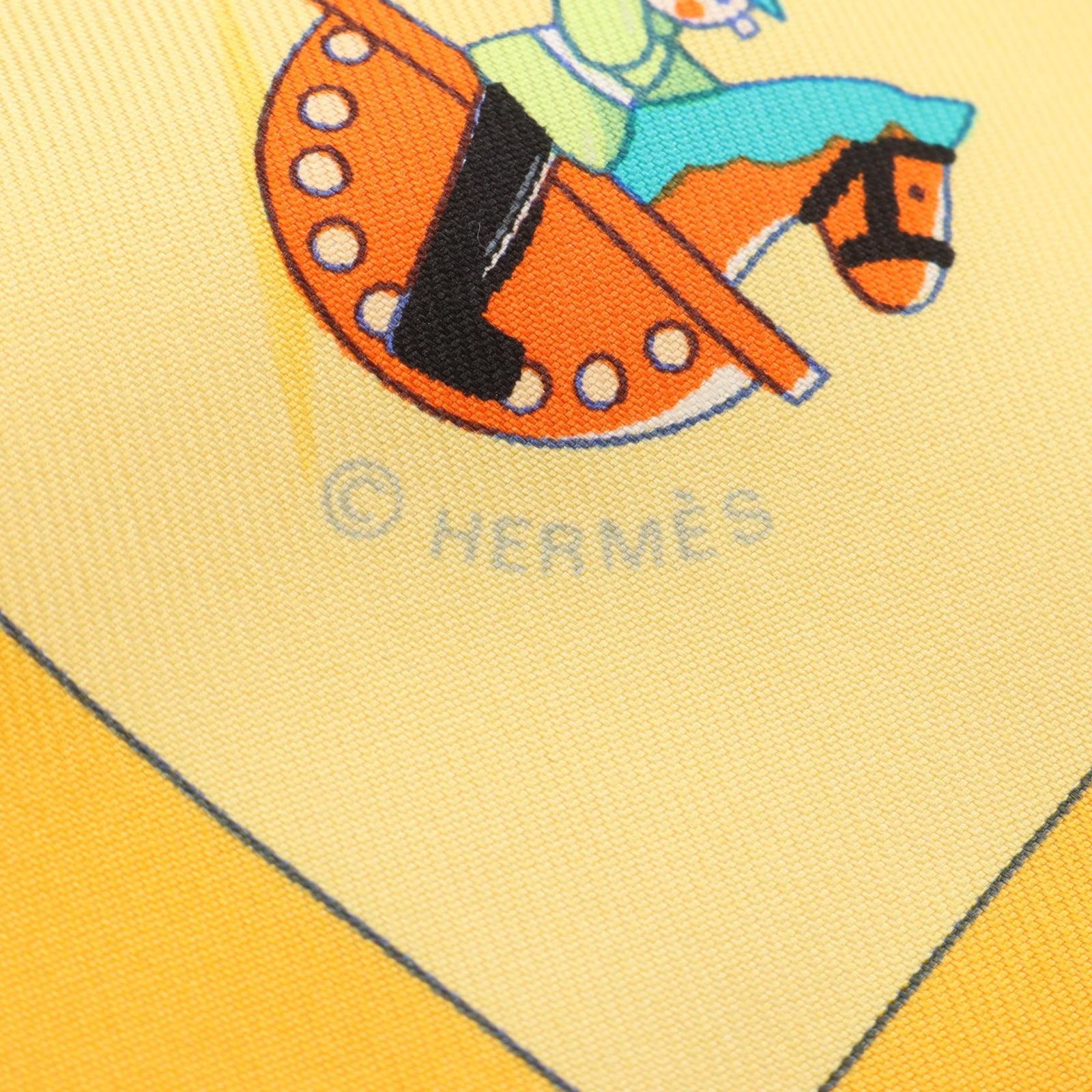 HERMES エルメス カレ90 Raconte moi Le Cheval スカーフ