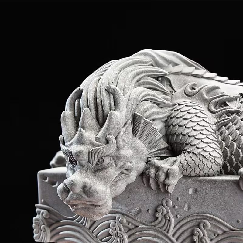 龍の石像のオブジェ インテリアオブジェ インテリア小物 インテリア