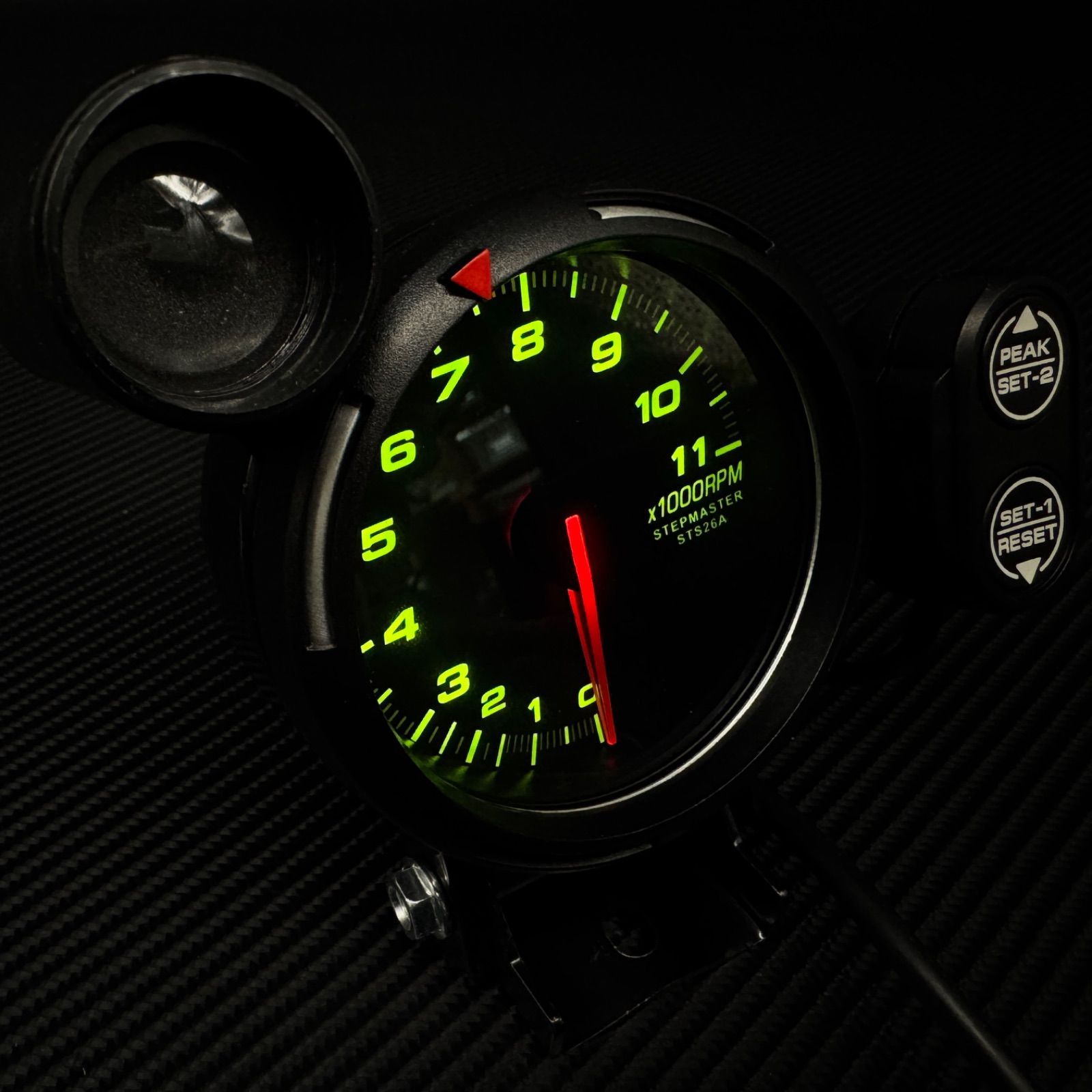 80mm タコメーター 7色切替 追加メーター 回転数 rpm GR86 ZN6 ZN8 RX