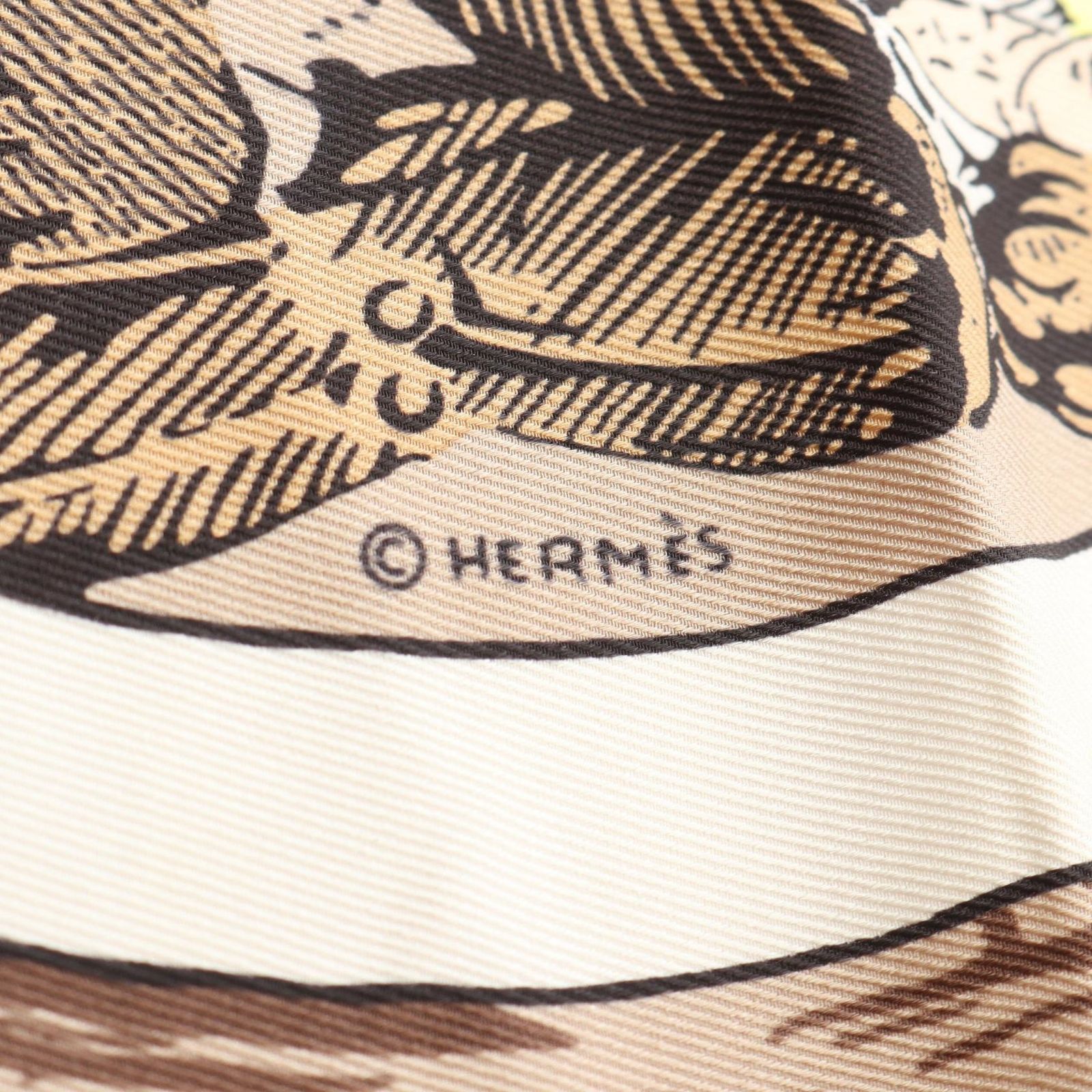 HERMES エルメス カレ70 JEU DES OMNIBUS ET DAMES BLANCHES スカーフ