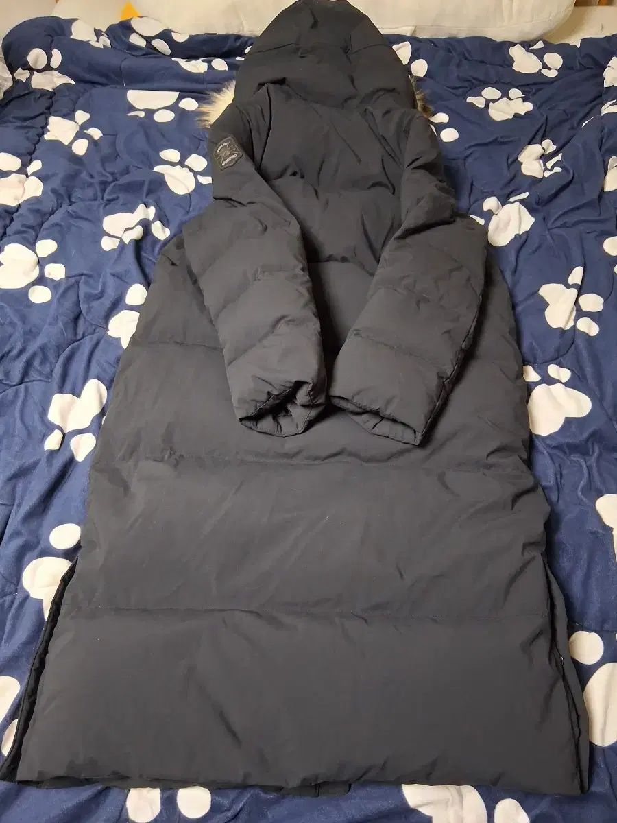 DISCOVERY ブラック ロング ダウン アウター フード ファー あり