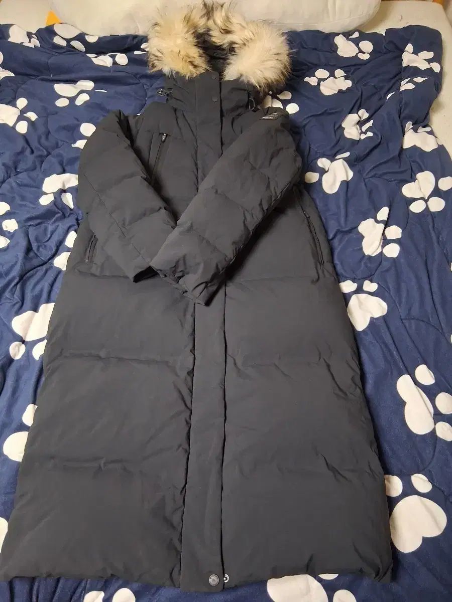 DISCOVERY ブラック ロング ダウン アウター フード ファー あり