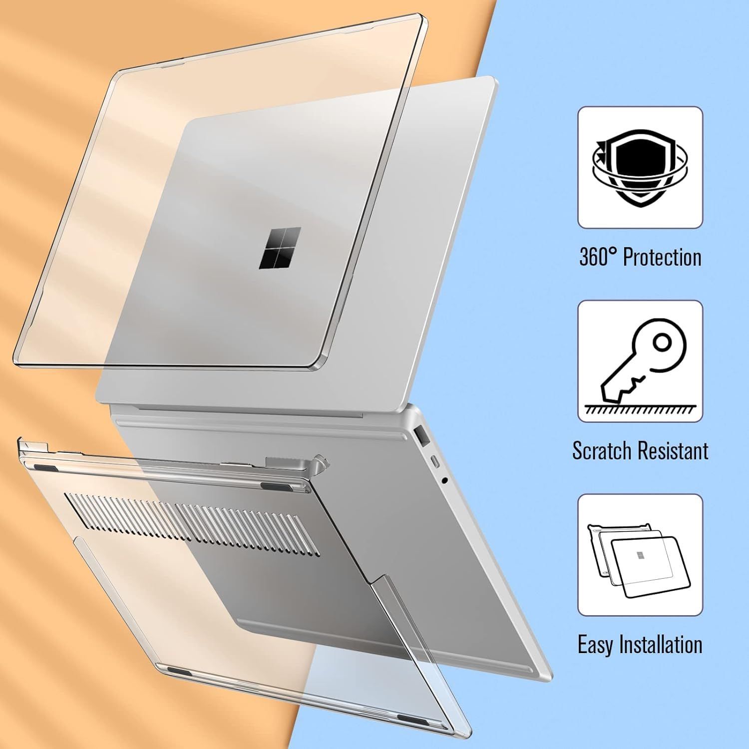 Go Surface Case Laptop Microsoft for 12.4 0 1 2 mCover Fintie Cover com: 2020-2024 (2023)&frasl;Surface