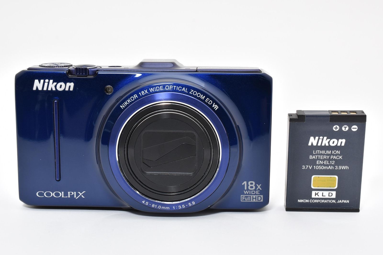 【美品/ジャンク品】Nikon coolpix s9300 ☆実用美品☆ニコン Nikon COOLPIX S9300 ネイビーブルー 《動作OK