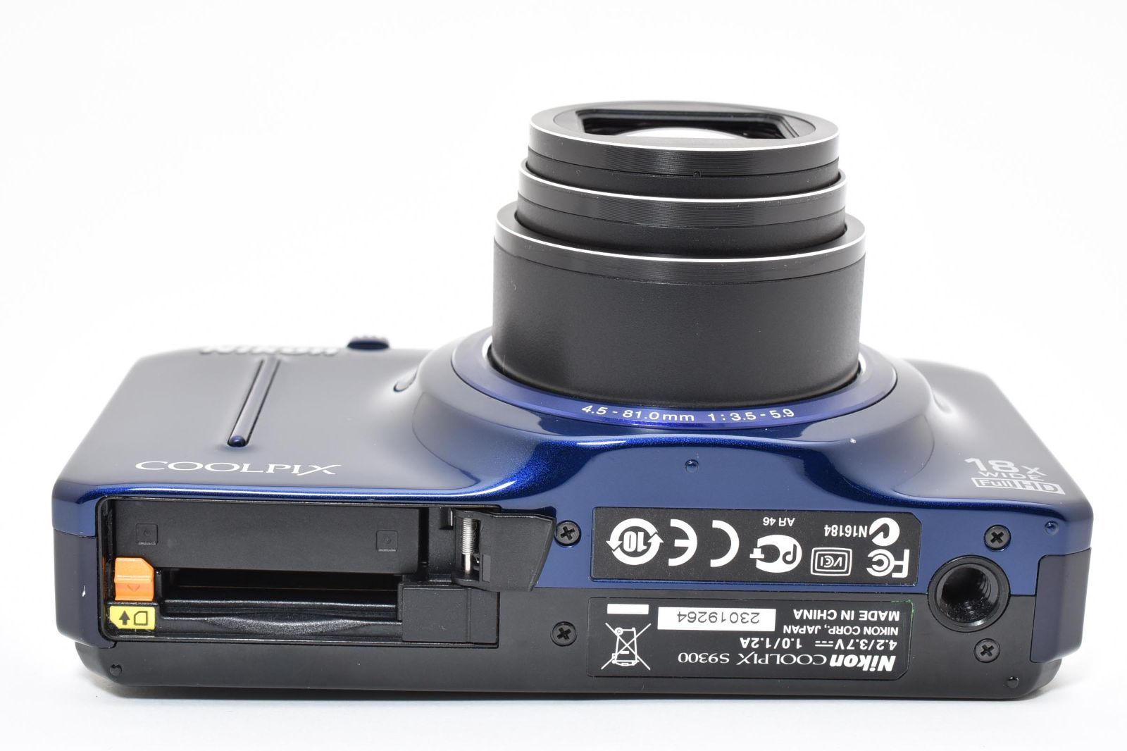 ☆実用美品☆ニコン Nikon COOLPIX S9300 ネイビーブルー 《動作OK