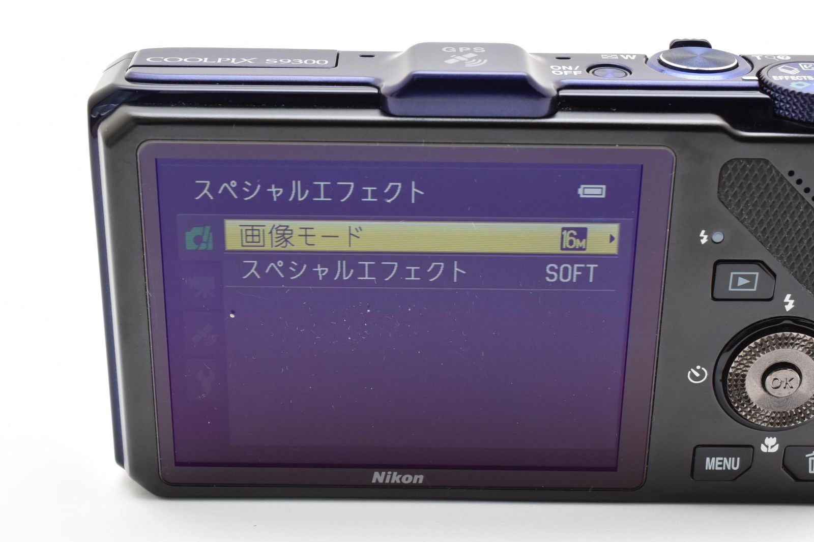 ☆実用美品☆ニコン Nikon COOLPIX S9300 ネイビーブルー 《動作OK