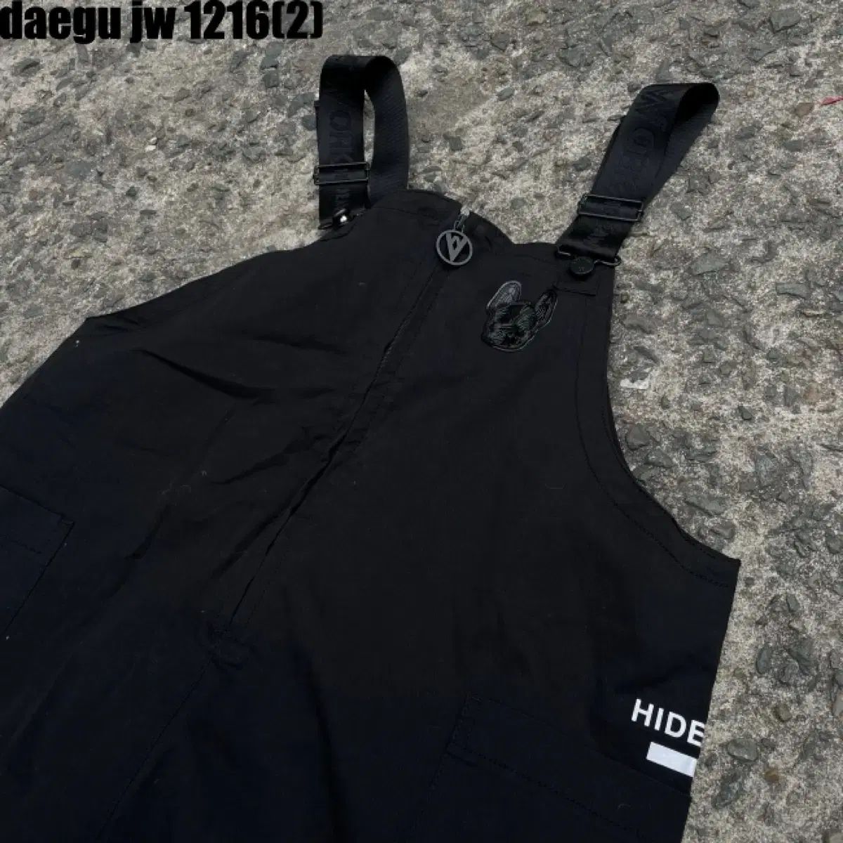 ライフウォーク ブラック オーバーオール M