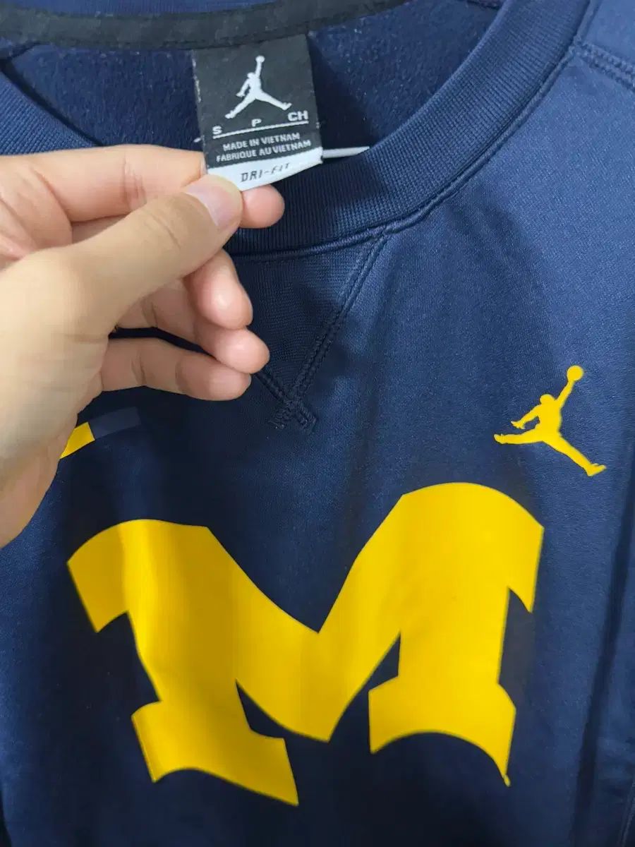 ミシガン大学　Nike ウェア ナイキ エア ジョーダン 100 ミシガン大学 機能性 スウェットシャツ