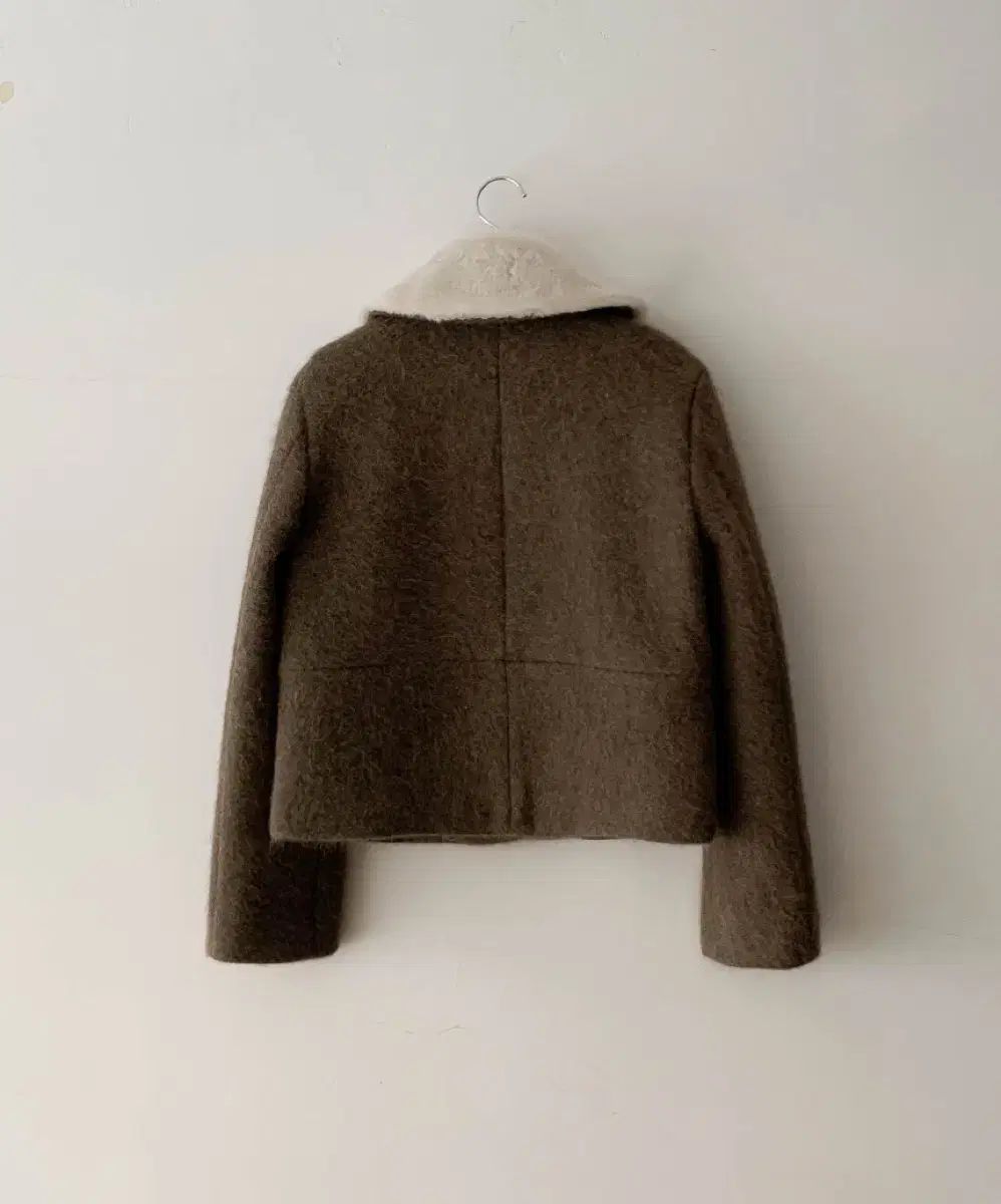 フラットベース アンゴラ ジャケット ブラウン Wear weather HOWUS ホワス