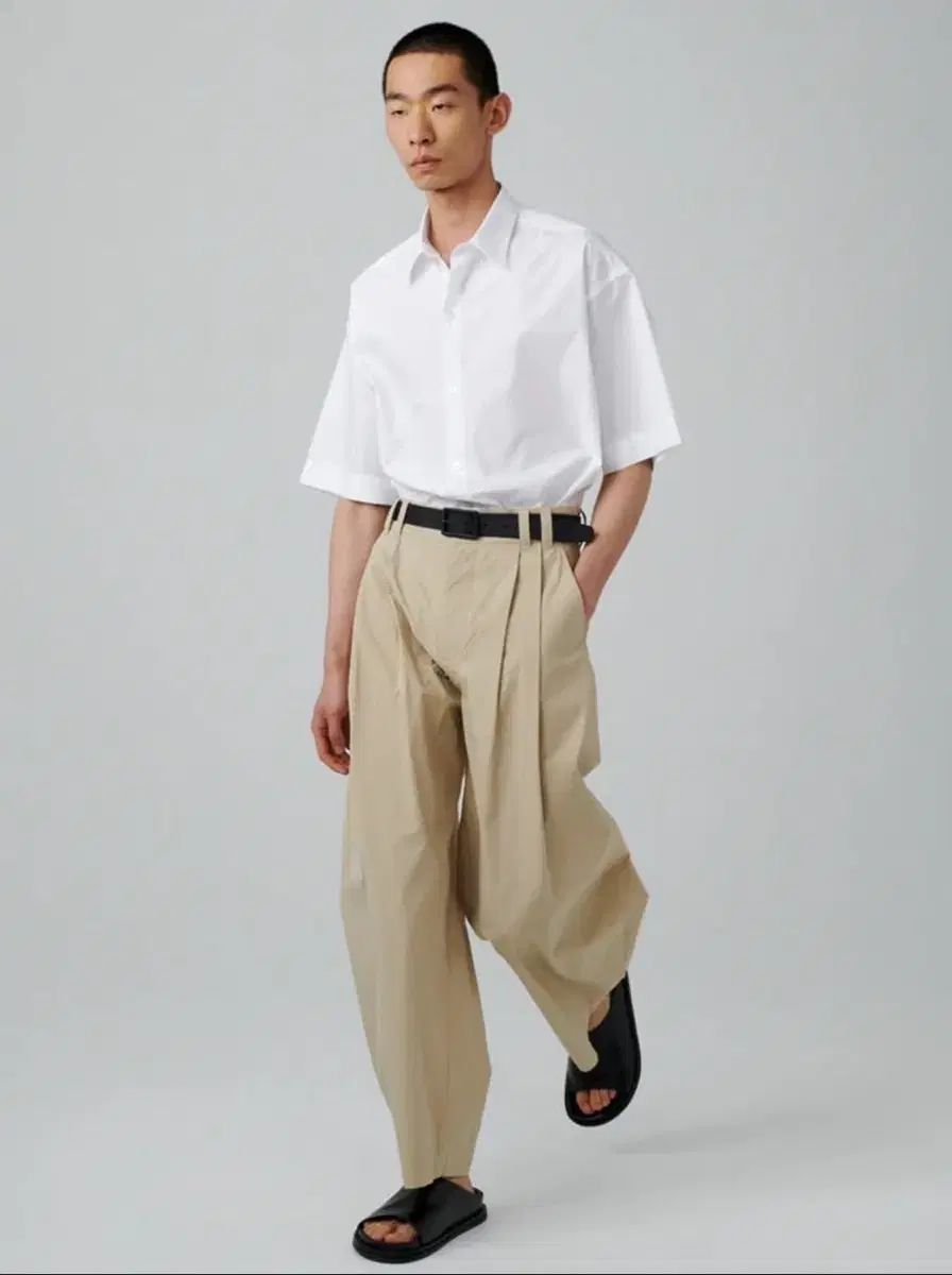 スタジオ ニコルソン Yale コットン ワイド パンツ