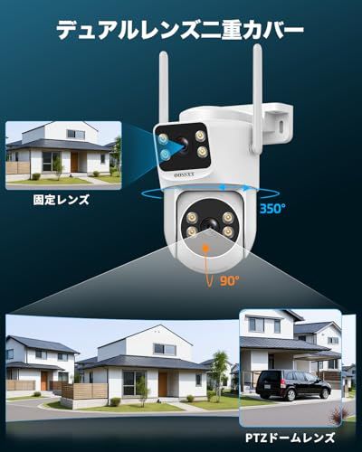 デュアルレンズ 防犯カメラ