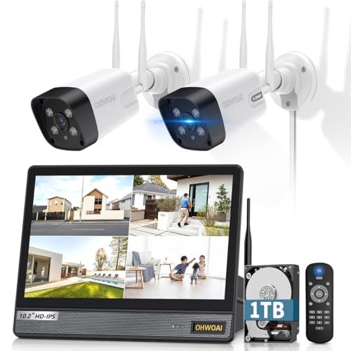 双方向通話 ダブルアンテナ 防犯カメラセット 2台 屋外用 ワイヤレス 広角レンズ 無線接続 家庭用 監視カメラ 適格請求書発行可