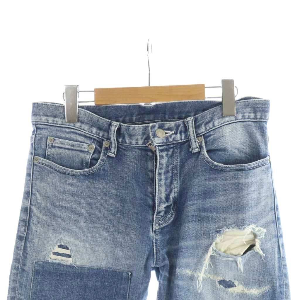 エーケーエム AKM パッチワークデニム CNU091 パンツ ジーンズ ジップ