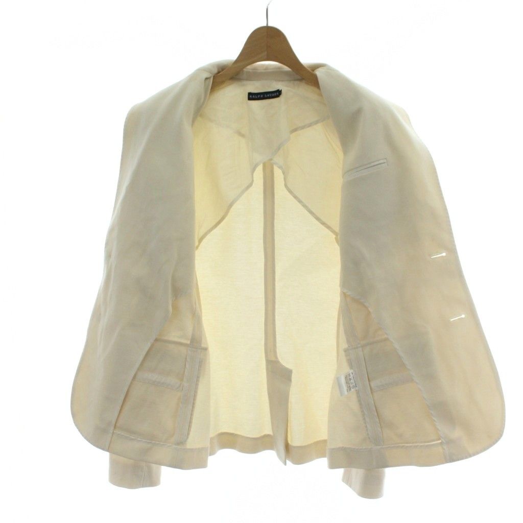 ラルフローレン RALPH LAUREN テーラードジャケット ブレザー 2 白