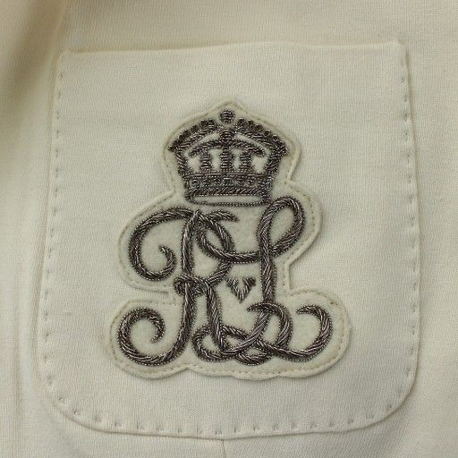 現行 ポロラルフローレン テーラードジャケット ロゴ ワッペン 白 6 現行 ポロラルフローレン テーラードジャケット ロゴ ワッペン 白 6