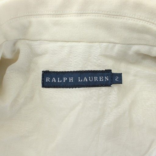 ラルフローレン RALPH LAUREN テーラードジャケット ブレザー 2 白
