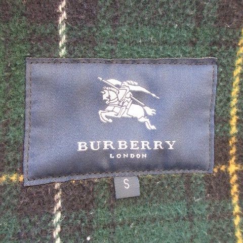 バーバリーロンドン ロングダッフルコート ロゴ刻印ボタン　チェック　トグル バーバリーロンドン ロングダッフルコート ロゴ刻印ボタン チェック トグル