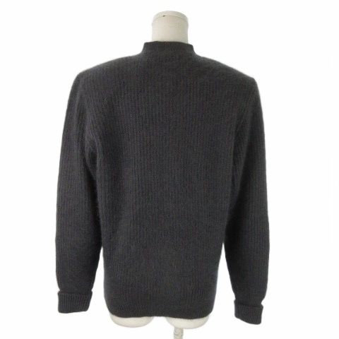 クロエ CHLOE ニットジャケット カーディガン クルーネック モヘヤ 起毛 40 S グレー AO 5 GY 18