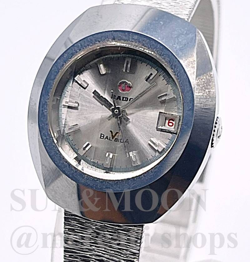 稼働 RADO ラドー バルボア 自動巻き カットガラス レディース腕時計