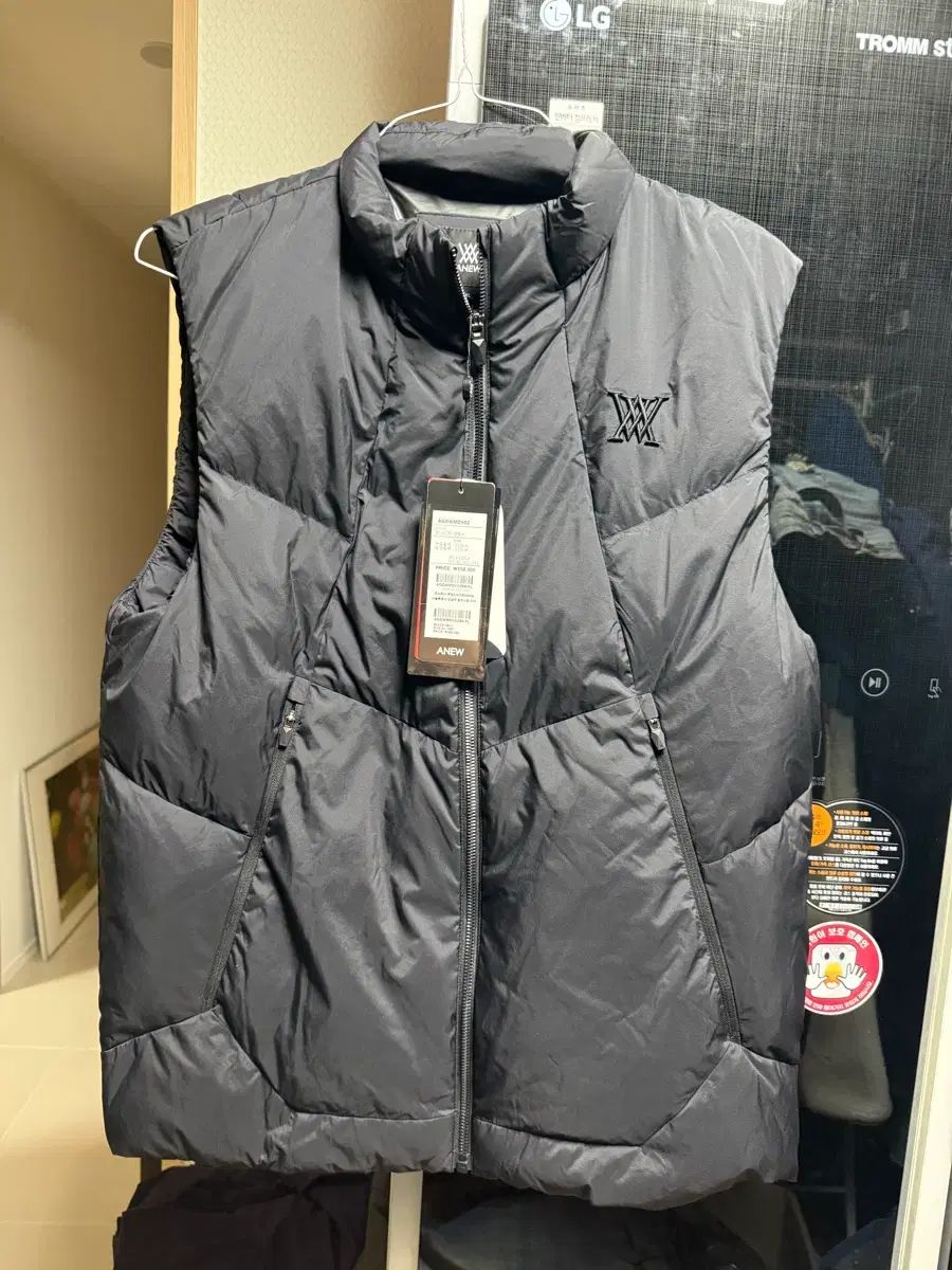 A ブラック ダウン ベスト XL