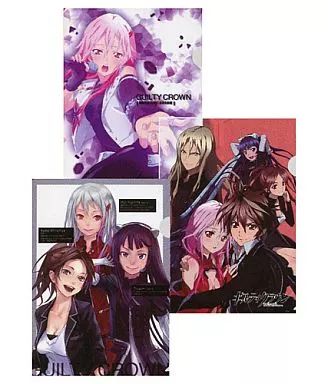 ギルティクラウン　クリアファイル　タイトー　くじ 中古】クリアファイル デザインA 葬儀社(女性メンバー)/他2枚 クリア