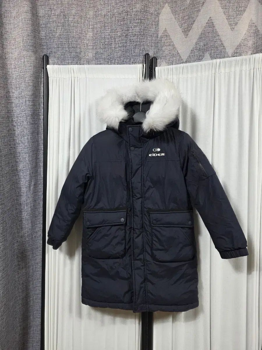 アイダー キッズ リバーシブル グースダウン ロング丈 ダウンジャケット 130 8 9