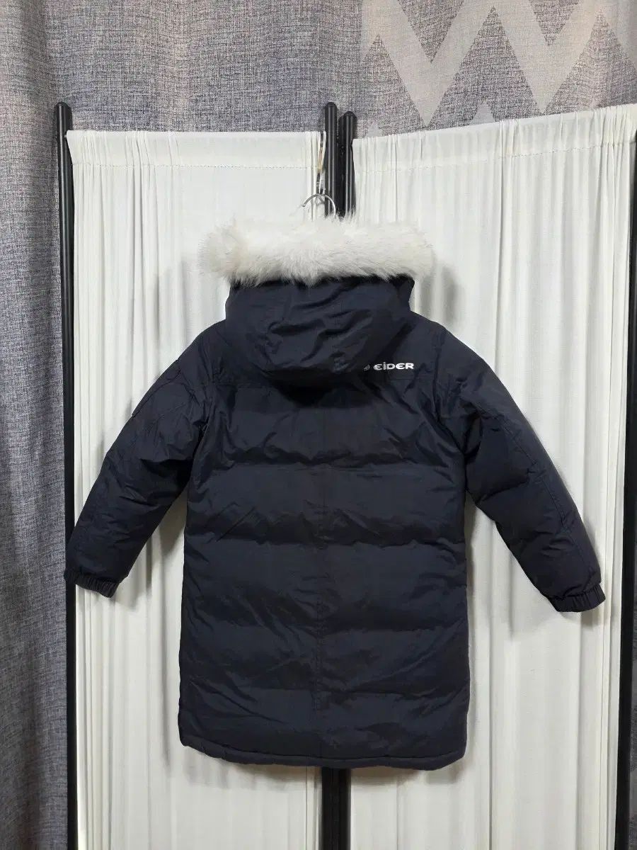 アイダー キッズ リバーシブル グースダウン ロング丈 ダウンジャケット 130 8-9
