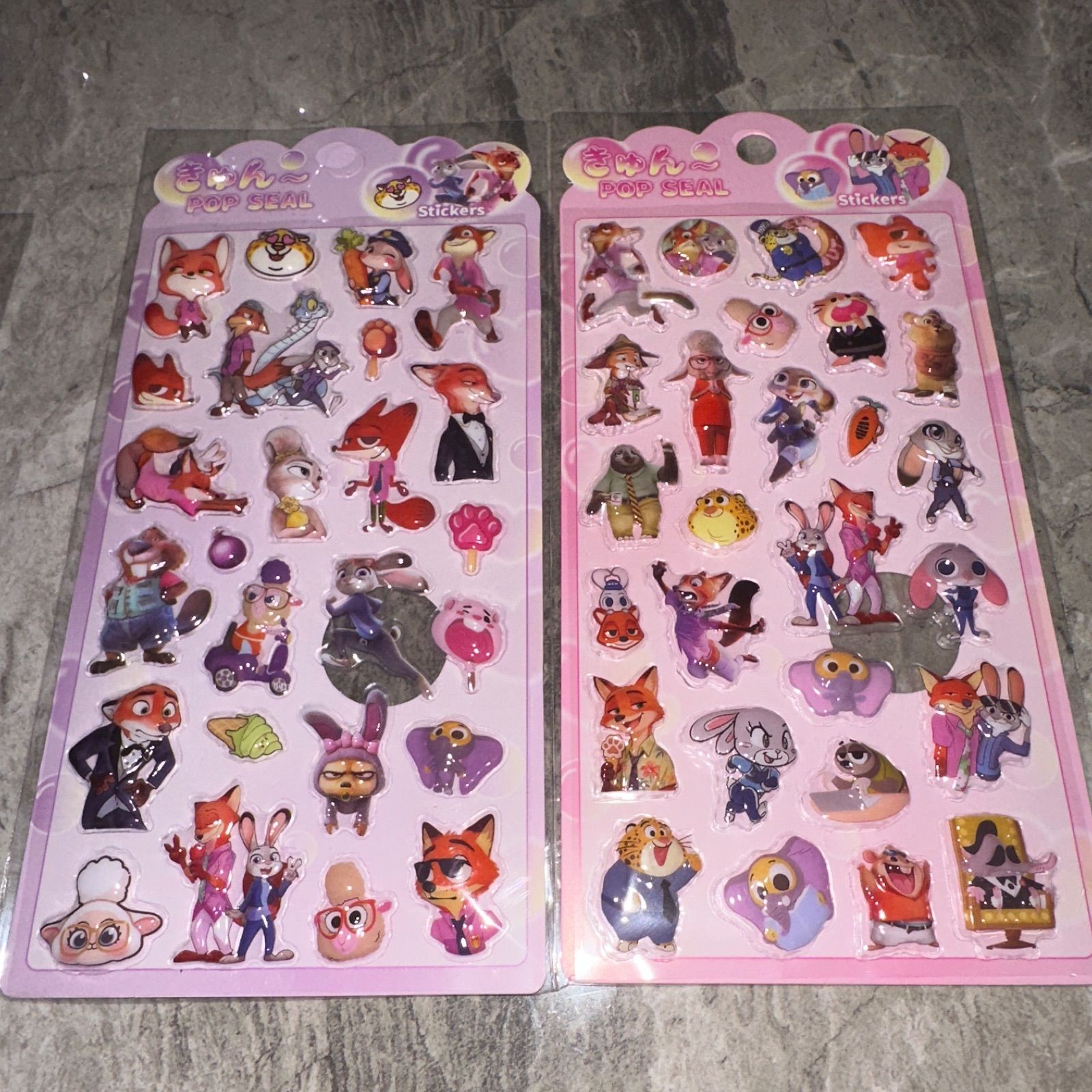新品 ズートピア 3D 立体 ぷっくりシール 4枚セット - メルカリ