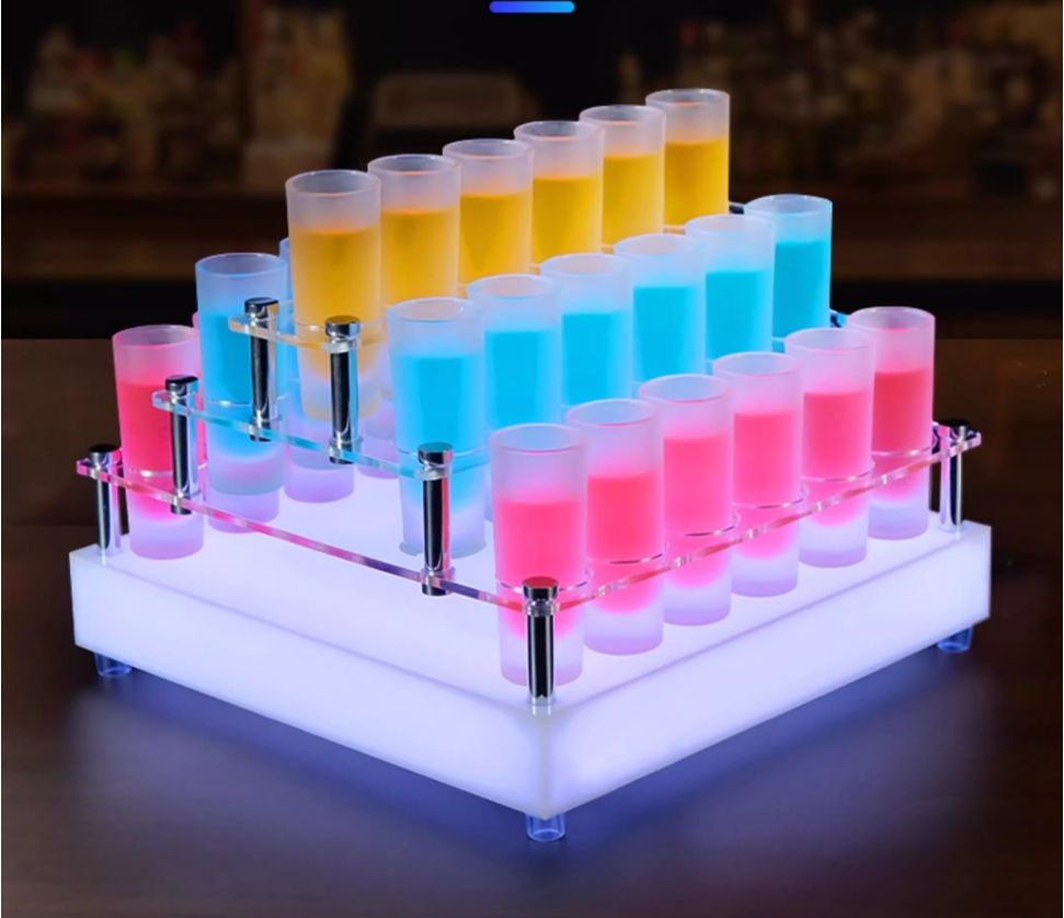 カクテル棚クリエイティブバーktvカクテルカップ棚30穴カップ付き