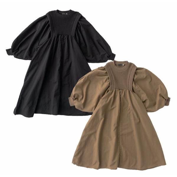 nunuforme ヌヌフォルム ワッフルギャザーワンピース 1 155 cm 2 163