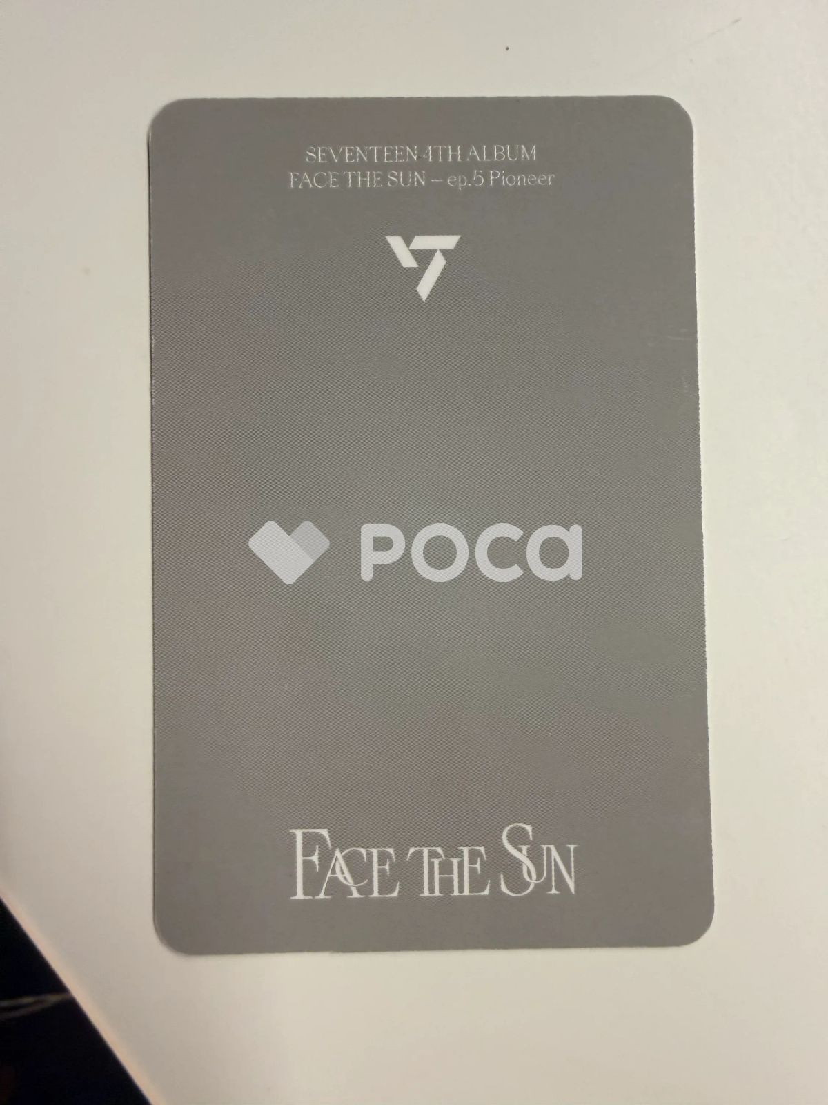 Seventeen ウォヌ セブチ Face the Sun ep.5 Pioneer Ver. - メルカリ
