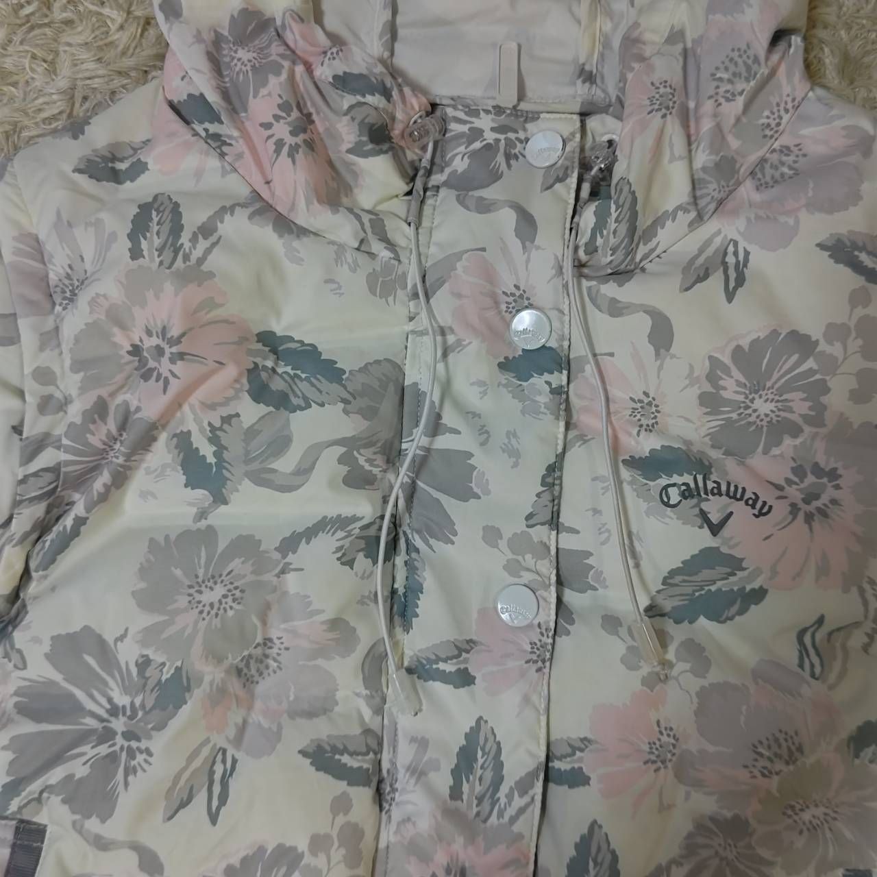 Callaway ゴルフ ダウンジャケット 2way ダウンベスト 花柄 総柄