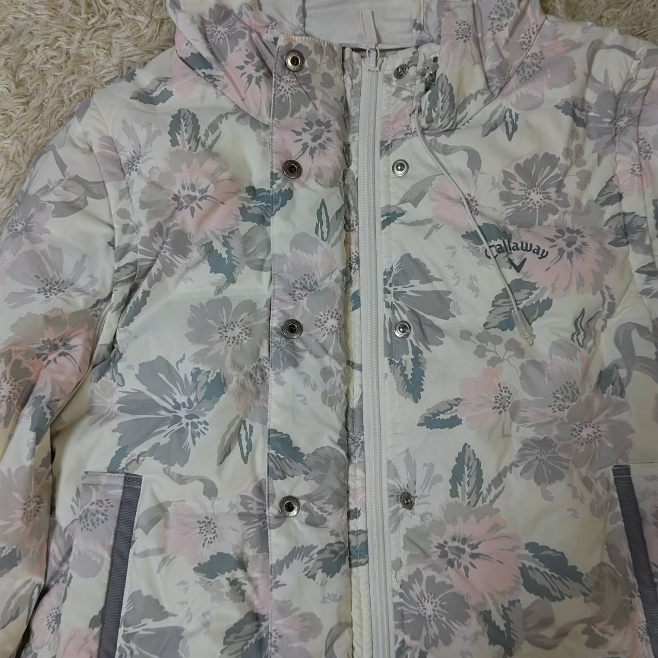 Callaway ゴルフ ダウンジャケット 2way ダウンベスト 花柄 総柄