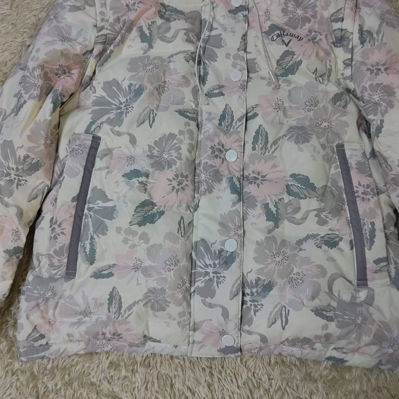 Callaway ゴルフ ダウンジャケット 2way ダウンベスト 花柄 総柄