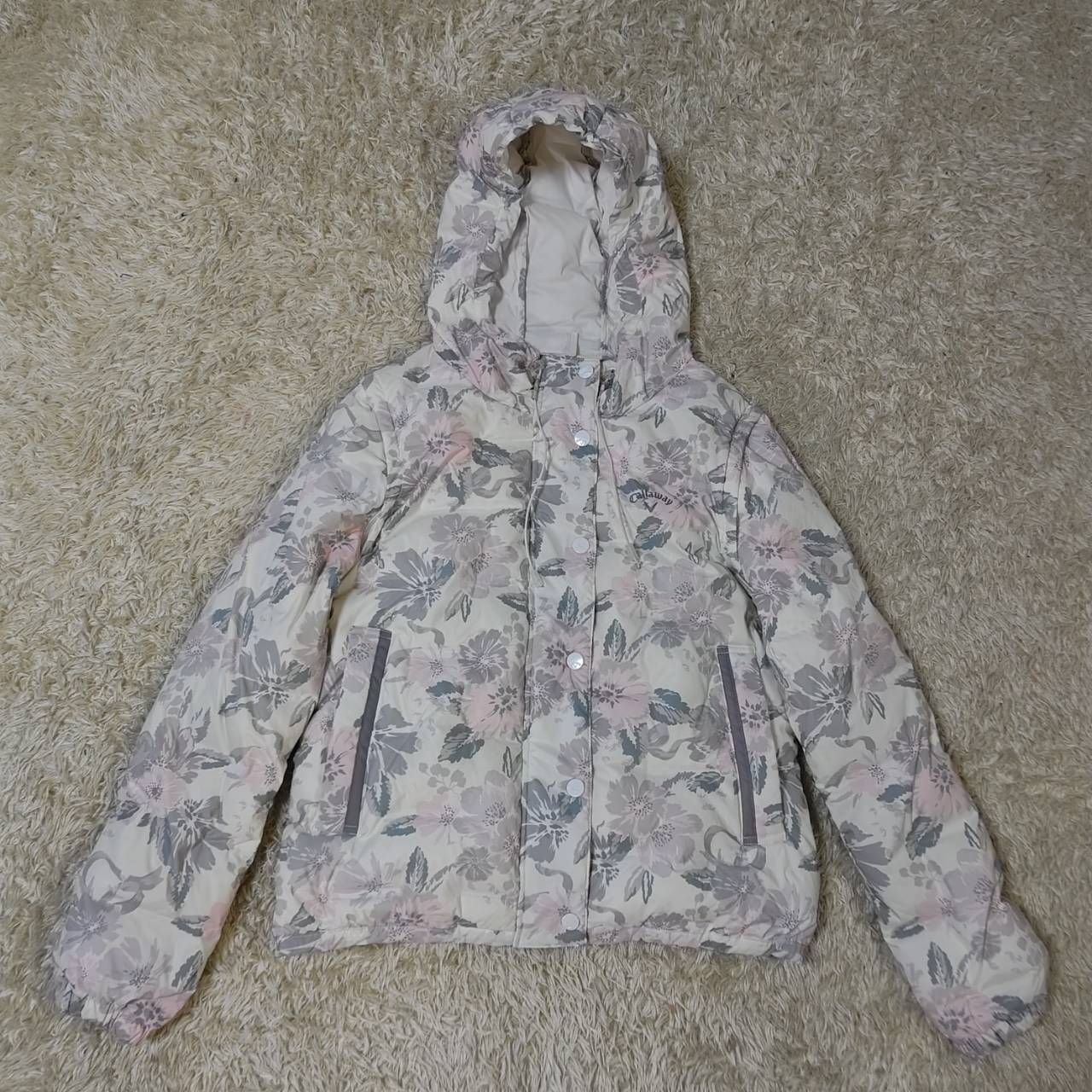 Callaway ゴルフ ダウンジャケット 2way ダウンベスト 花柄 総柄