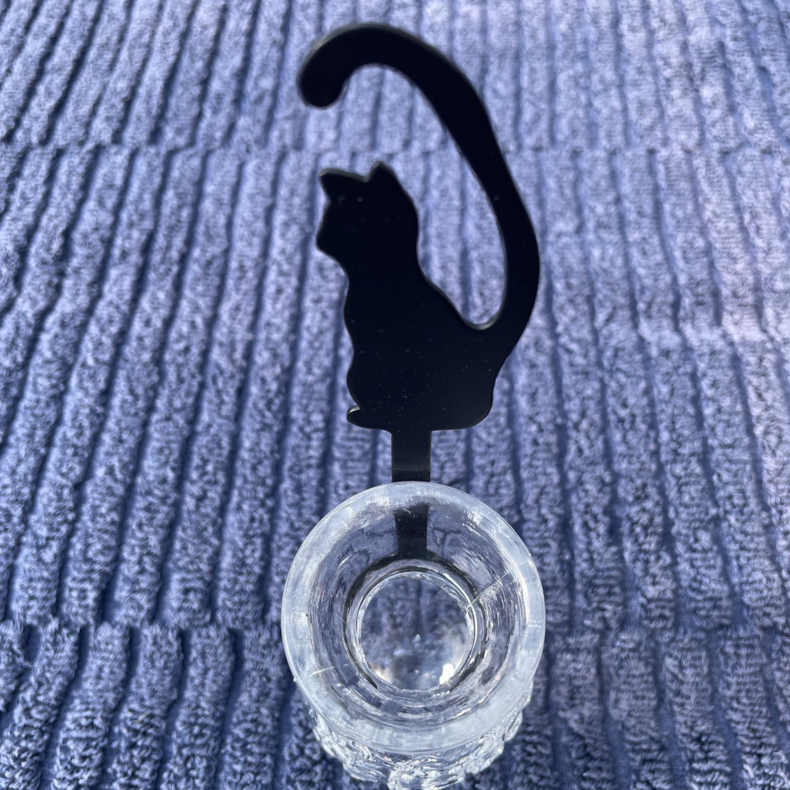 黒猫 フラワーベース 一輪挿し 花瓶 - メルカリ