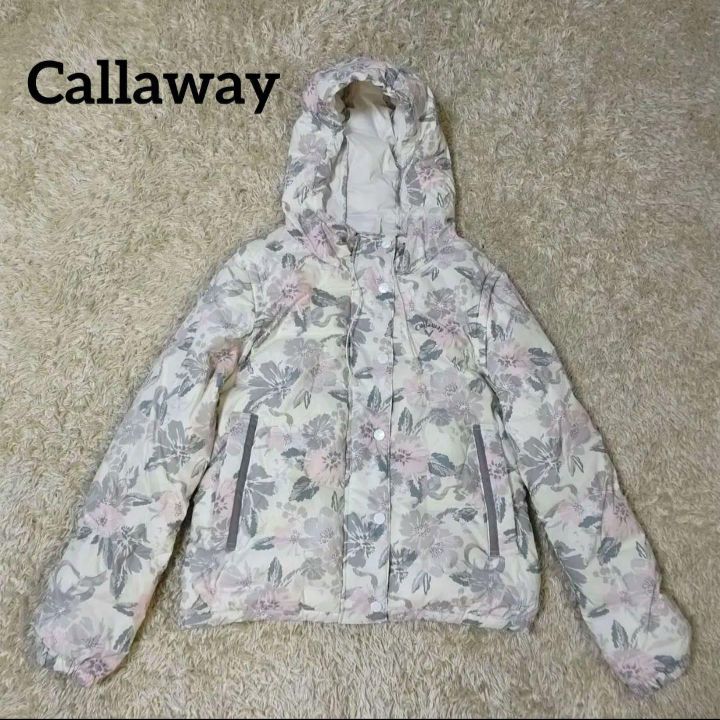 Callaway ゴルフ ダウンジャケット 2way ダウンベスト 花柄 総柄