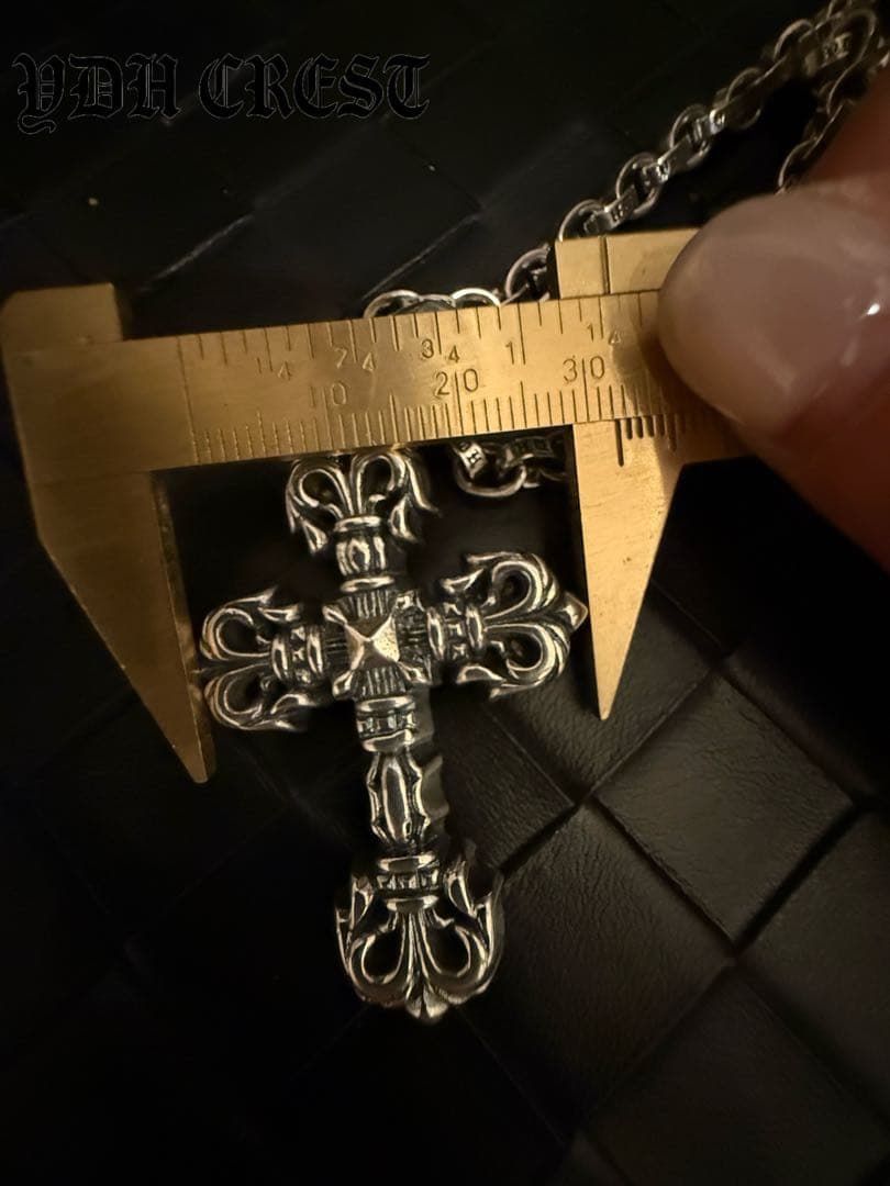 販売 ☆AKZUKL シルバーネックレス 重量感有りクロスネックレス 刻印