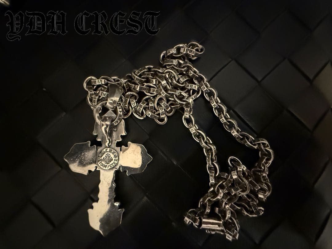 販売 ☆AKZUKL シルバーネックレス 重量感有りクロスネックレス 刻印