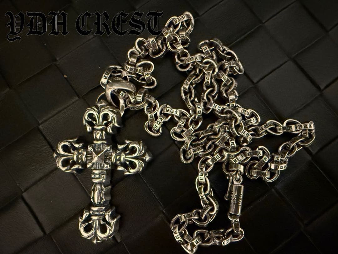 ★AKZUKL　シルバーネックレス　重量感有りクロスネックレス　刻印有り 販売 ☆AKZUKL シルバーネックレス 重量感有りクロスネックレス 刻印