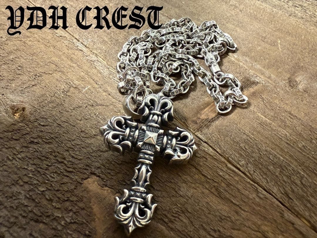 ★AKZUKL　シルバーネックレス　重量感有りクロスネックレス　刻印有り 販売 ☆AKZUKL シルバーネックレス 重量感有りクロスネックレス 刻印