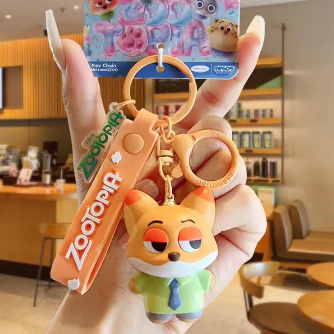 ２個セット ズートピア ジュディー＆クロウハウザー キーホルダー ストラップ 大人気セット❣️ズートピア2 ジュディ＆クロウハウザー キーホルダー