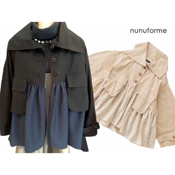 nunuforme ヌヌフォルム ハイネック サークルスリーブ ジャケット 1 155 cm 2 163