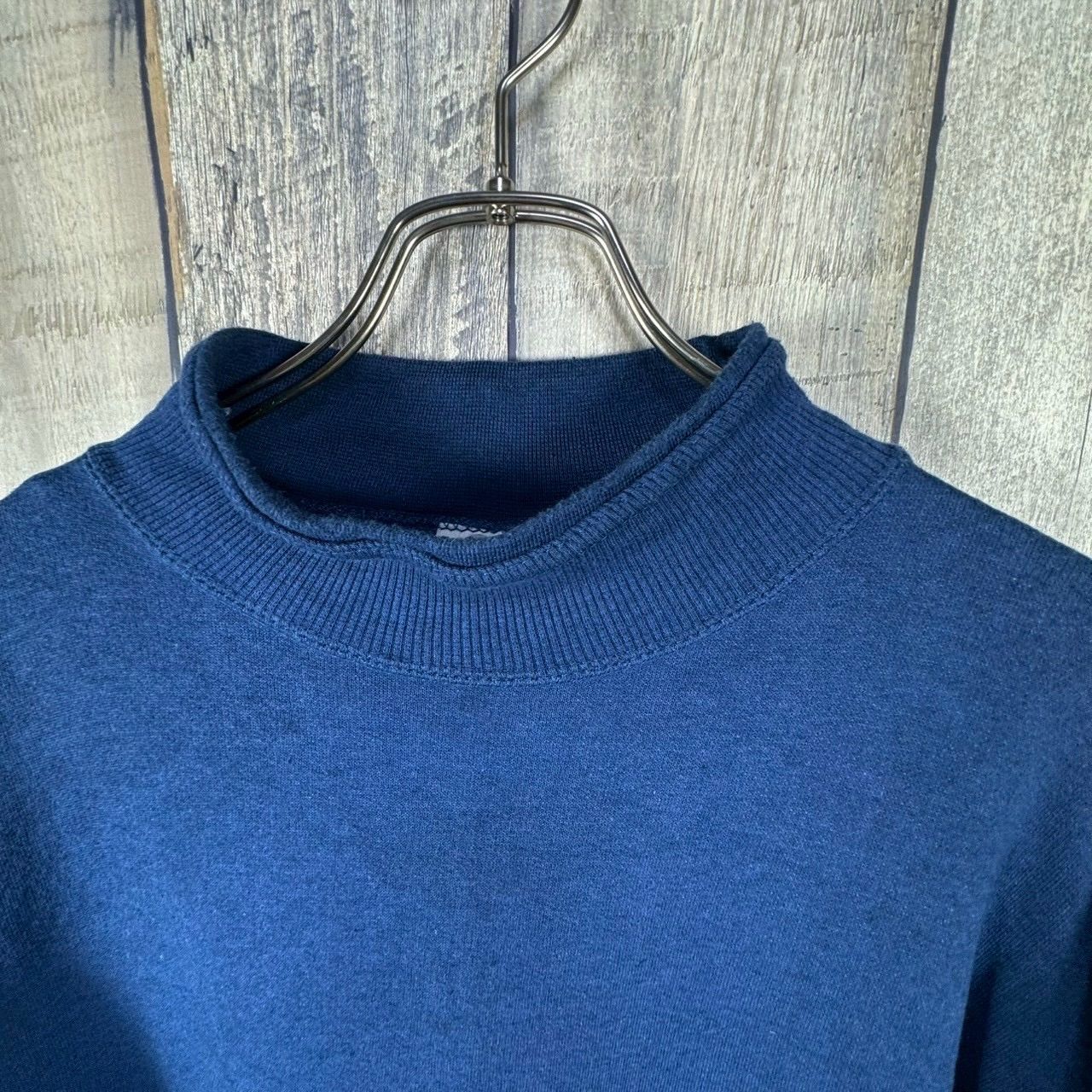 OLD SOSTANZA 90s ヴィンテージ ネイビー EPIC 刺繍 裏起毛 モック 