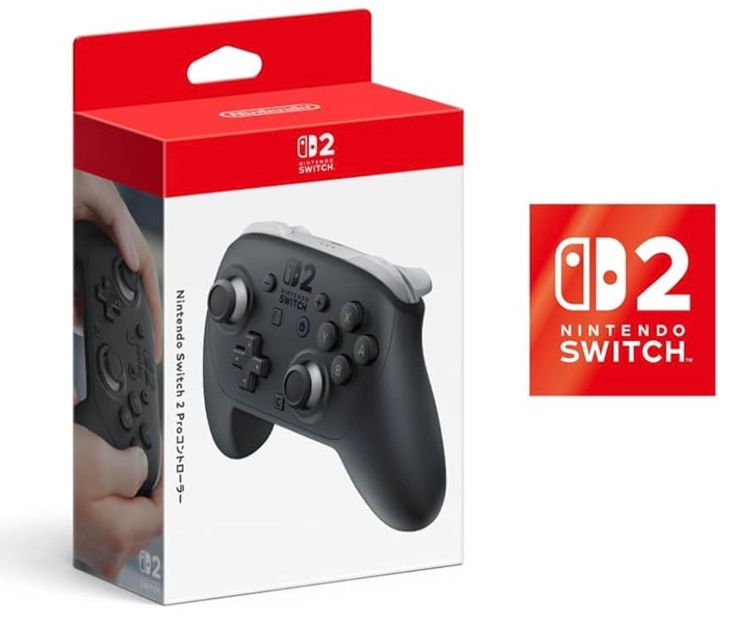 Nintendo Switch 2 Proコントローラー ロゴデザインステッカー 同梱