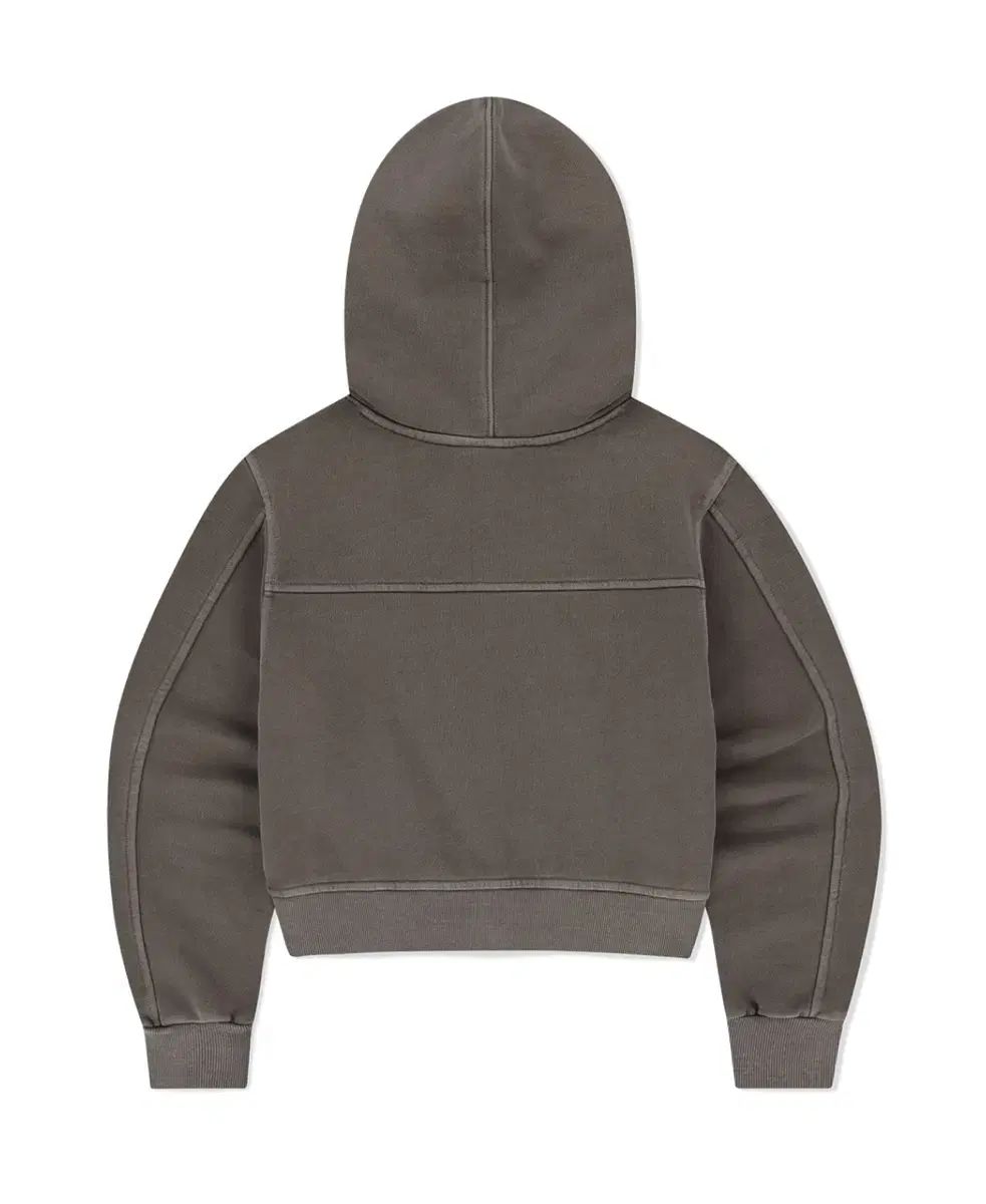 マハグリッド ピグメント バイカー クロップド フードジップアップ ブラウン