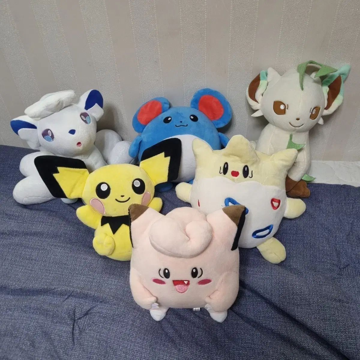  ポケットモンスター ぬいぐるみ 6個 まとめ アローラ ロコン ピチュー ピッピ トゲピー リーフィア マリル その他