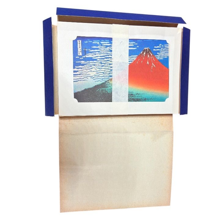 葛飾北斎 富嶽三十六景 印刷物まとめ 浮世絵 和紙風 台紙付 大量葛 飾北斎 北斎富嶽三十六景 おまとめ