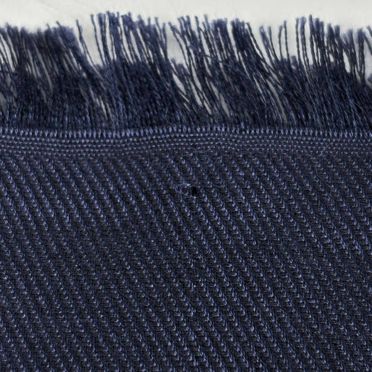 ルイ ヴィトン Louis Vuitton ショール モノグラム ストール フリンジ シルク ウール ネイビー レディース